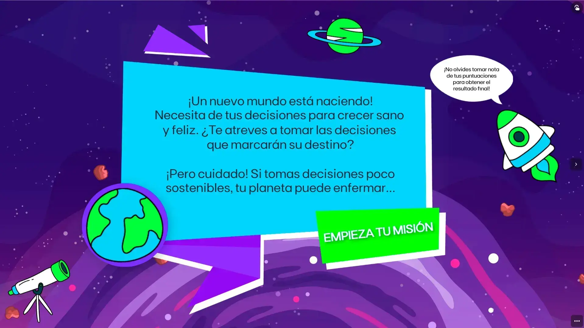 cuida tu propio miniplaneta